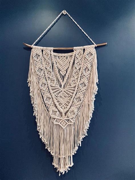 Grote Macrame Muur Opknoping Macram Tapijt Boho Muur Opknoping Boho