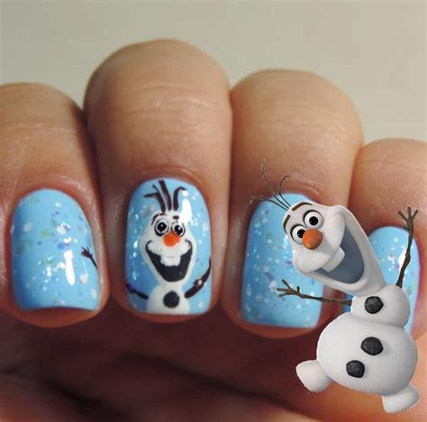 Tutorial Nail Art De Frozen Por Melissa Menezes Olaf Nails Bling