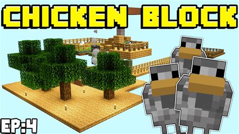 MCPE Chicken Block Ep 4 Cobblestone Chickens Minecraft Bedrock