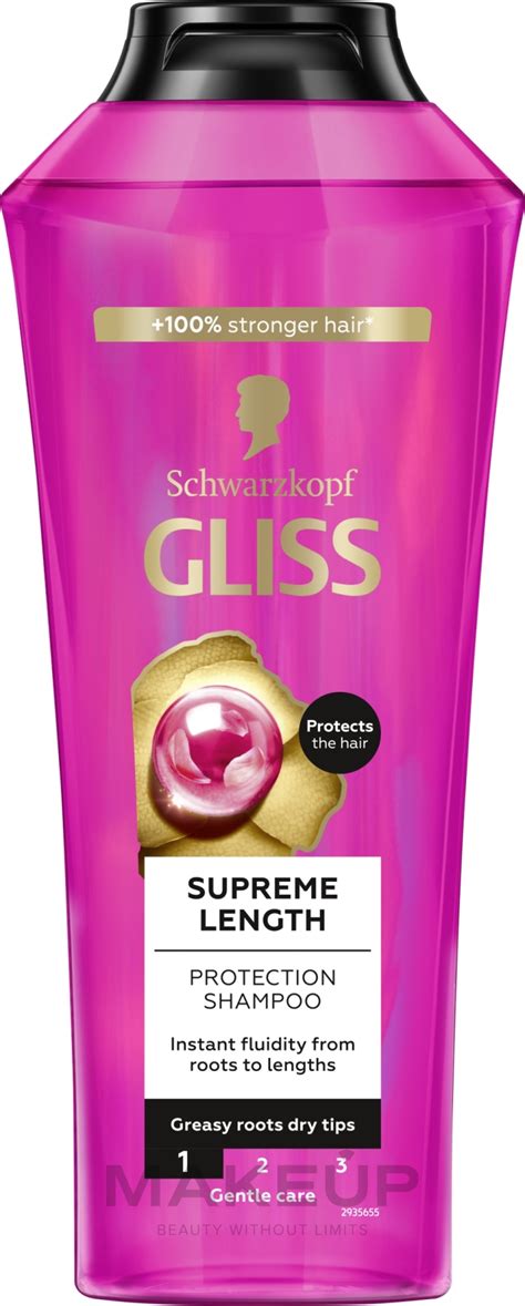 Gliss Kur Supreme Length Shampoo Intensive Repair Hair Shampoo Makeup Ae