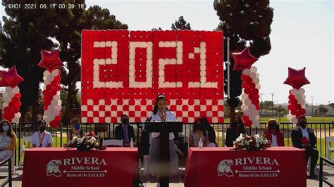 2021 Rivera Middle School Graduation Youtube