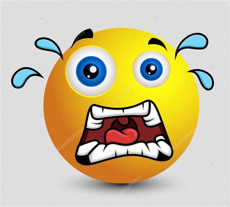 Scared Emoji Smiley Emoticon Stock Vector Image By ©baavli 98058466