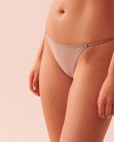 Adjustable Mesh Bikini Panty Mocha La Vie En Rose