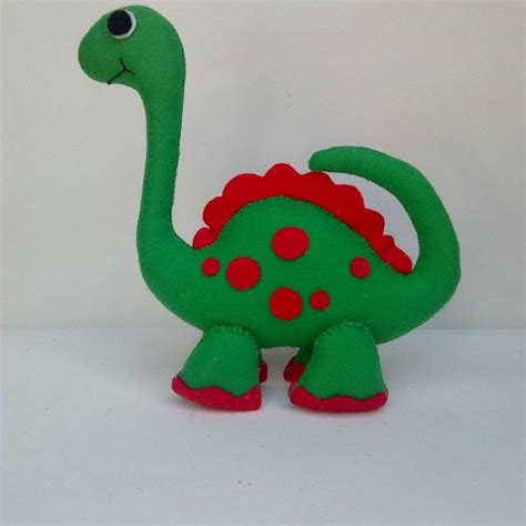 Bichinho De Feltro Dinossauro De Feltro Com Moldes Molde Para