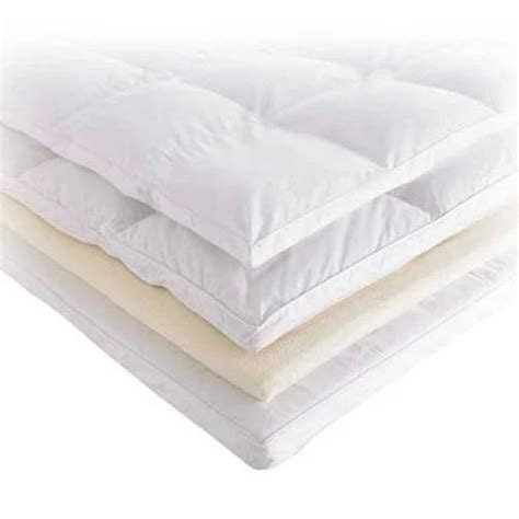 White Cotton Stuffed Mattress Toppers Machine Wash At Best Price In