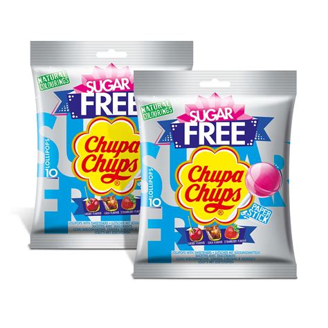 Chupa Chups Lizaki Sugar Free Bez Cukru Wi Niowe Truskawkowe Cola G