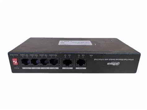Dahua 4 Port POE Switch, Unmanaged Switches, Black at ₹ 3000/piece in ...