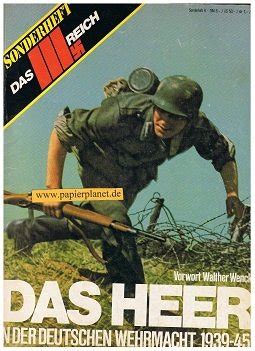 Das Iii Reich Sonderheft Das Heer In Der Deutschen Wehrmacht