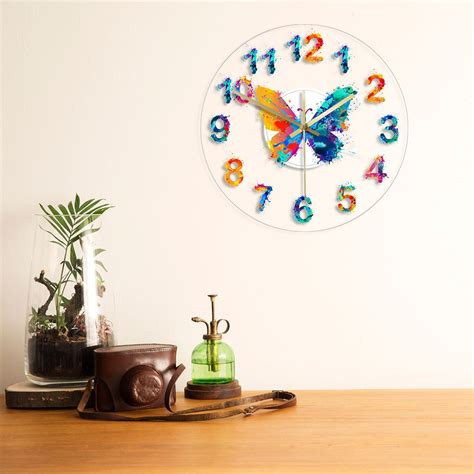 Horloge Murale Papillons Mon Horloge Murale