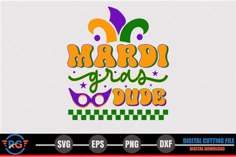 Mardi Gras Dude Mardi Gras Retro Svg Graphic By Robi Graphics