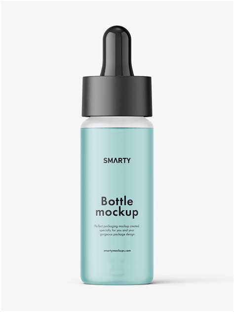 Frosted Dropper Bottle Mockup Smarty Mockups