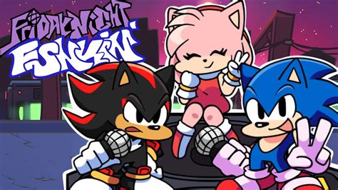 Friday Night Funkin Sonic Shadow And Amy Mod Youtube