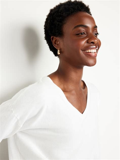 Sosoft Lite Loose V Neck Sweater Old Navy