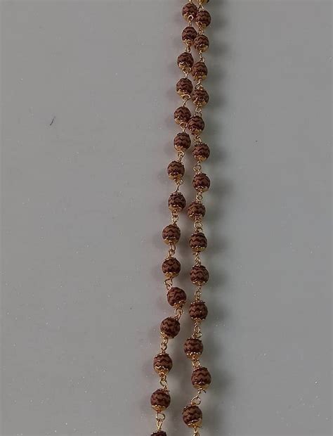 Brown Rudraksha Cap Mala Spiritual Use Pooja Size 14 Inch At Rs 25