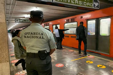 Guardia Nacional En El Metro De Cdmx Est Para Proteger Como Principal