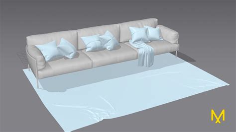 Marvelous Designer Crear Cojines Alfombra Y Manta Para Un Sofa De Ds