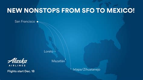 Alaska Airlines Adds 3 New Nonstop Flights Between San Francisco And Mexico Danny The Deal Guru