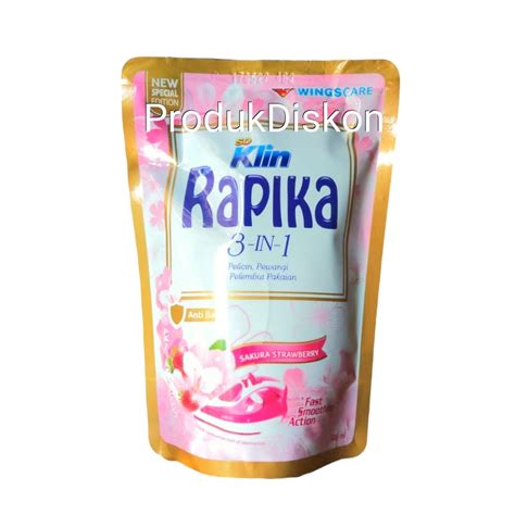 Jual So Klin RAPIKA 3 In 1 Pelicin Pewangi Pakaian Anti Bau 400ml