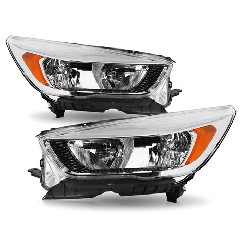 For Ford Escape Halogen W O Led Drl Chrome Headlights