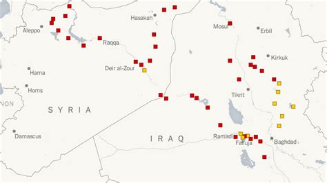 Where Isis Is Gaining Control In Iraq And Syria The New York Times