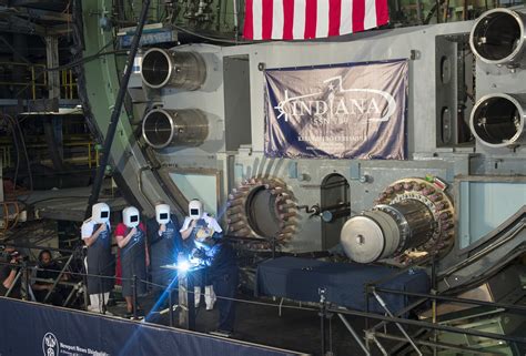 Navy Holds Keel Laying Ceremony for Attack Sub Indiana - USNI News