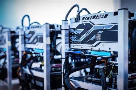 Bitcoin Miner. it Hardware. . Stock Photo - Image of cryptocurrency ...