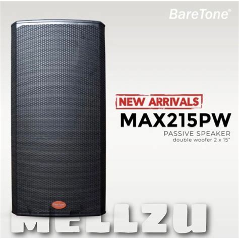 Jual Speaker Pasif Baretone MAX 215 PW Original 15 Inch Passive