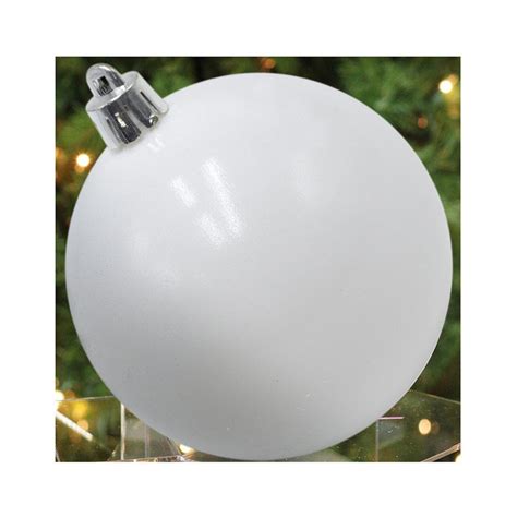 Nataluna Pallina Di Natale 20cm Bianco Palla Decorazione Grande Add