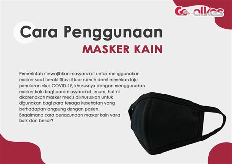 Cara Penggunaan Masker Kain