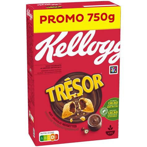 TRESOR Céréales fourrées au chocolat noisettes 750 g Chronodrive