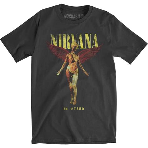 Nirvana In Utero Vintage T Shirt 420808 Rockabilia Merch Store