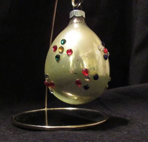 Vintage Shiny Brite Tear Drop Glass Christmas Tree Ornament Etsy