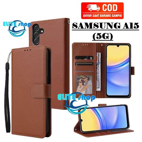 Jual CASE SAMSUNG A15 5G CASING DOMPET Model Flip Buka Tutup Case Kulit