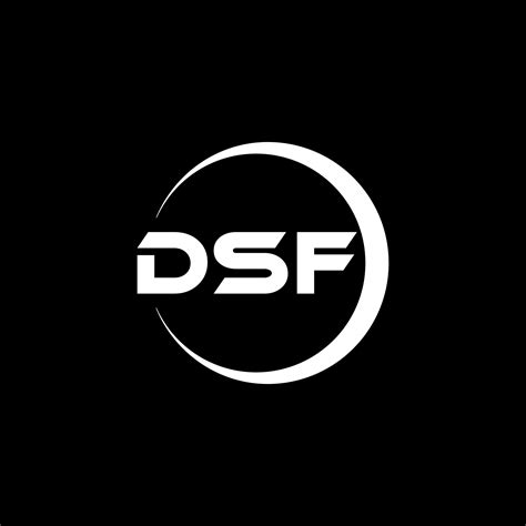 DSF letter logo design in illustration. Vector logo, calligraphy ...