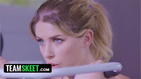 Sweet Blonde Riley Reign Wants To Exercise To Keep Her Body And Pussy Ultra Tight TeamSkeet
