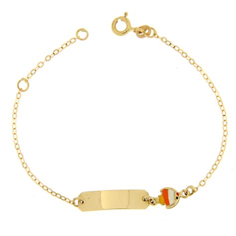 Bracciale Bimbo Da Incisione Giallo In Oro Kt Brb Taormina