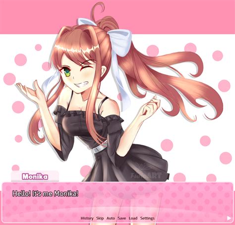 Monika From Ddlc By Furioart On Deviantart