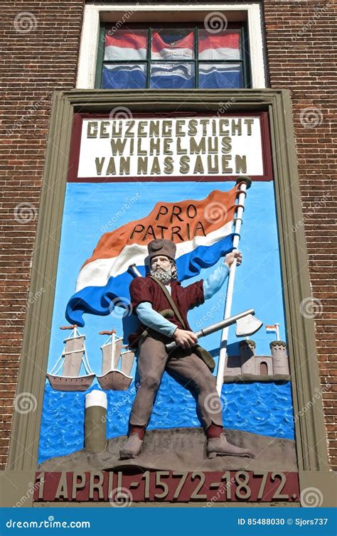 Colorful Artwork Of Dutch Protestant Freedom Fighter Editorial Image