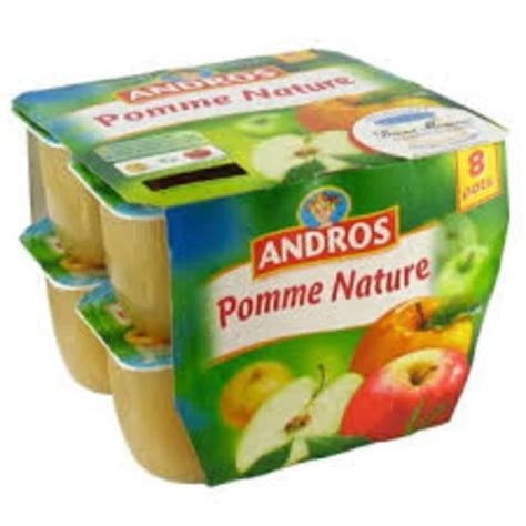 Dessert Pomme Nature X G Andros Cdiscount