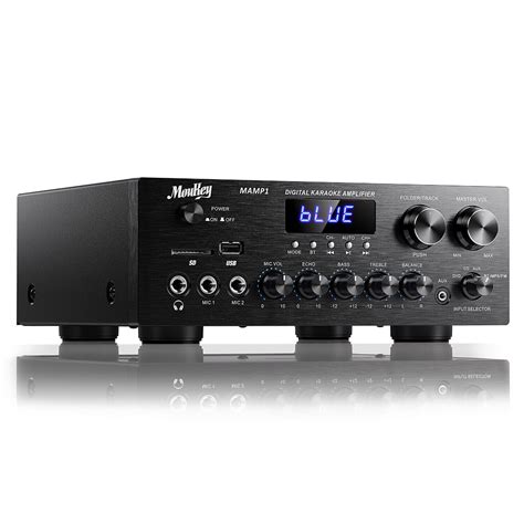 Moukey Audio Amplifier Receiver Bluetooth Home Stereo System W