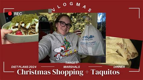 Christmas Shopping At Target Marshalls Haul Cooking Mexican Taquitos