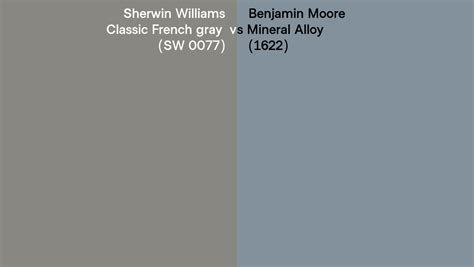 Sherwin Williams Classic French Gray Sw 0077 Vs Benjamin Moore