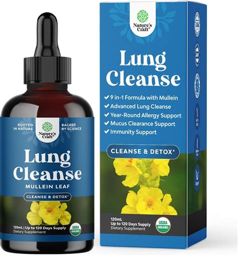 Mullein Drops For Lungs Organic Mullein Leaf Extract For