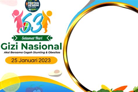 Gratis Link Twibbon Hari Gizi Nasional Januari Dengan