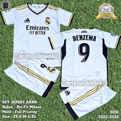 Jual Jersey Setelan Sepak Bola Anak Setelan Jersey Realmadrid Terbaru