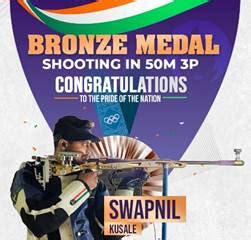 Swapnil Kusale Makes History With Bronze In M Rifle Position