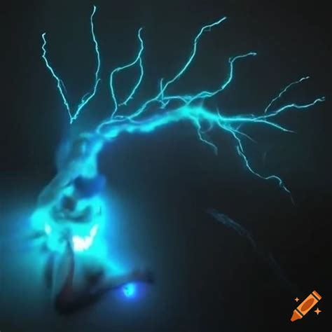 Glowing Lovecraftian Figure With Luminous Star Aura And Gossamer