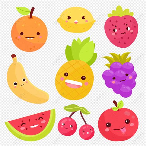 Cartoon Cute Fruit, Fruit PNG, Cartoon Fruit, Juice PNG Image Free Download And Clipart Image ...