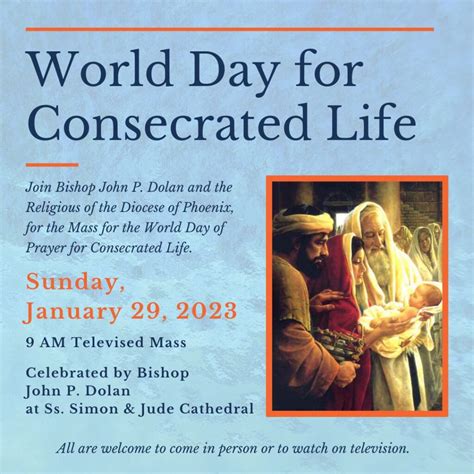 World Day Of Prayer For Consecrated Life The Catholic Sun