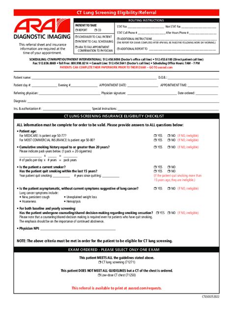 Fillable Online Low Dose Ct Lung Cancer Screening Connecticut Fax Email Print Pdffiller